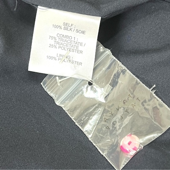 Tanya Taylor Navy Blue Silk Floral Tie Back Maxi Dress Womens 8 - Picture 13 of 15